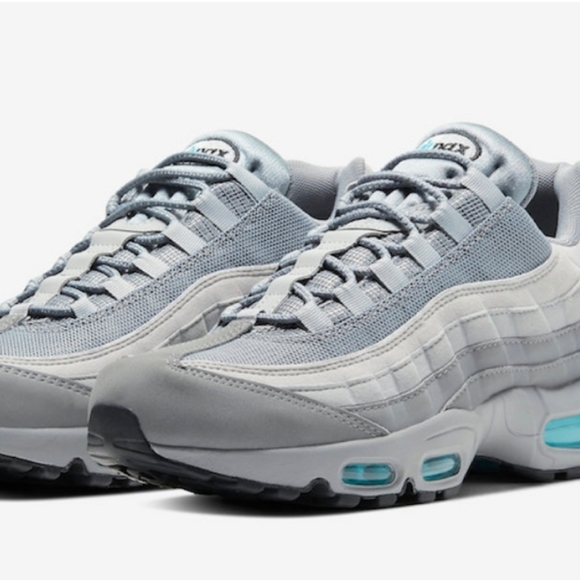 nike air max 95 retro logo grey aqua